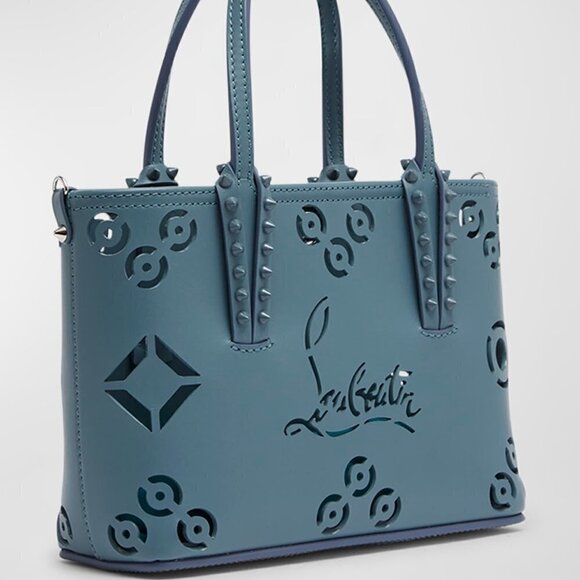 Christian Louboutin Cabata Mini Tote in Loubinthesky Giant Perforated Leather - Picture 9 of 11